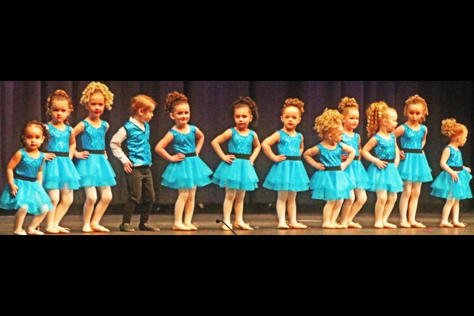 This group of five-and-under ballet dancers performed to "Whistle a Happy Tune" on Saturday morning, and they are from Marley's Dance Effex in Weyburn.