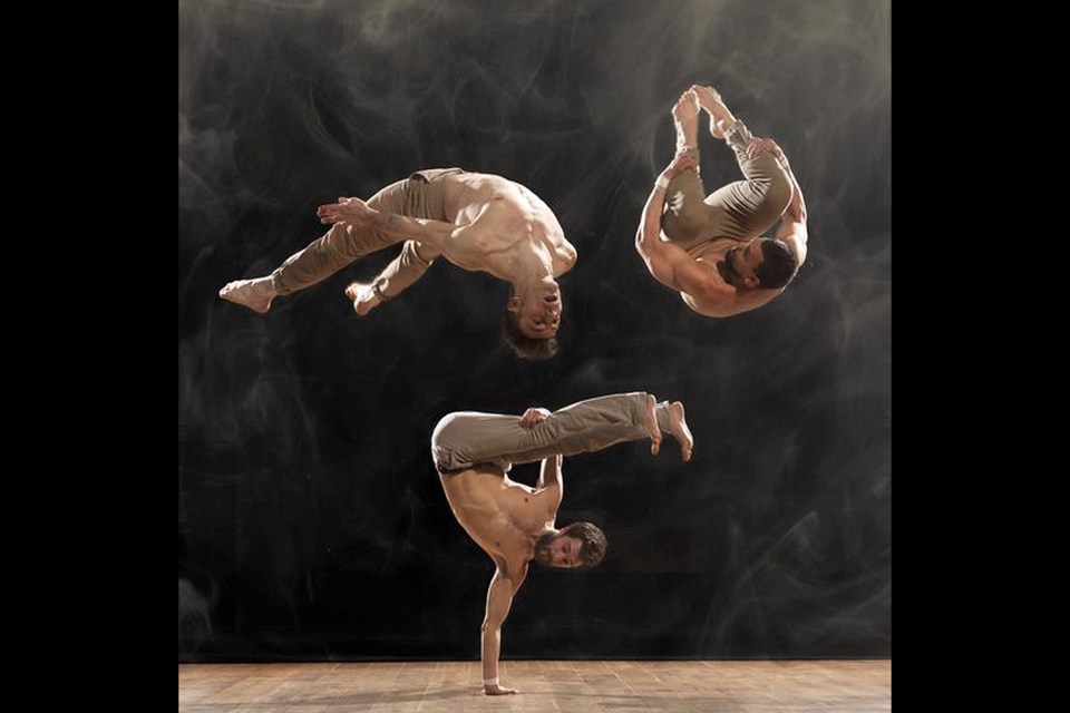 Bromance - Barely Methodical Troupe is an experimental acrobatic circus company. 