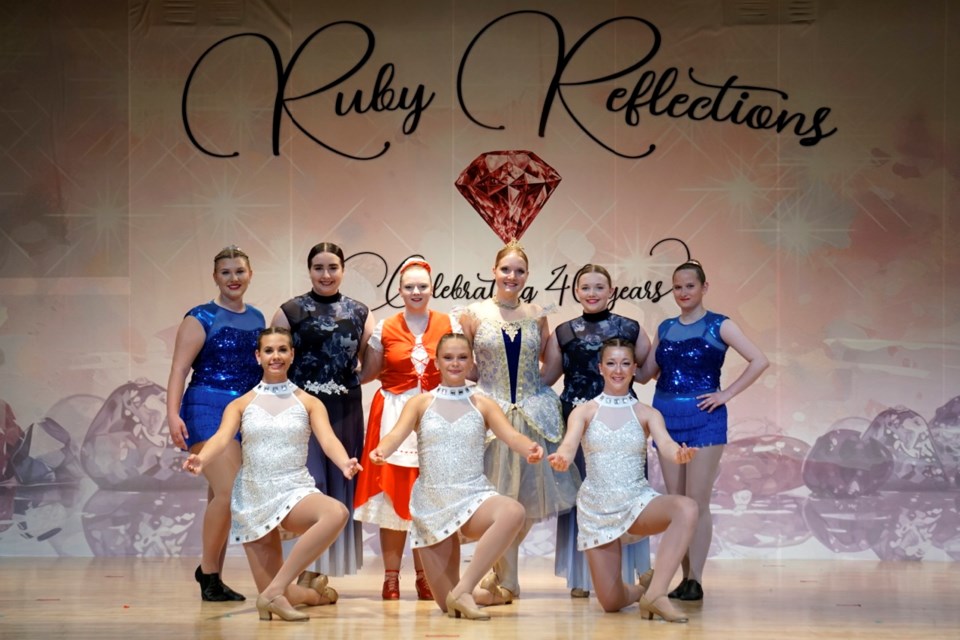 Graduating the Drewitz School of Dance in 2023 were, back row, from left, Logan Hase, Kate Schmidt, Alyssa Saccary, Alecia Wiebe, Brooklynn Sullivan and Madison Schulz. Front row, Jersey Long, Shayla Gill and Halle Adams. Missing from the picture is Hailey Taylor