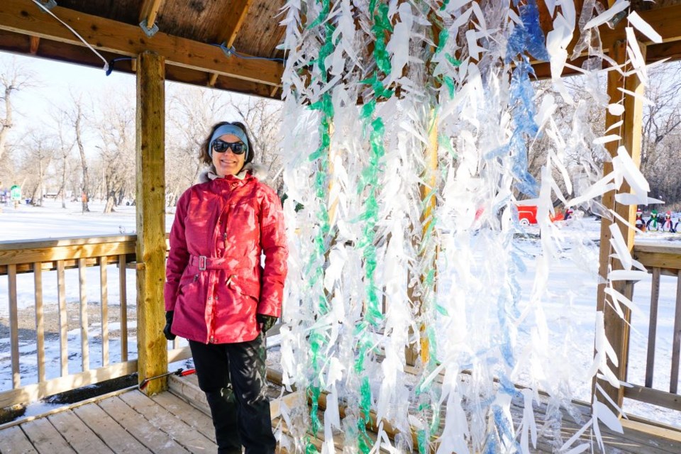 Ruth Langwieser’s participation in the Woodlawn Regional Park’s Festival of Lights was one of her highlights of her tenure as the EAGM’s artist in residence. 