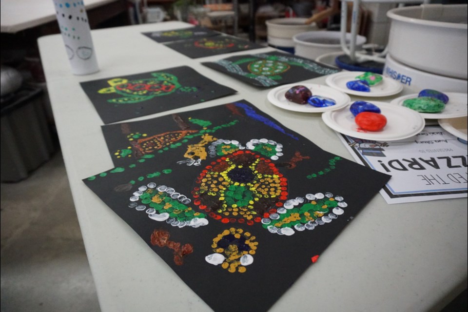 The Estevan Arts Council's winter camp participants had an opportunity to experiment with different mediums and techniques.                               