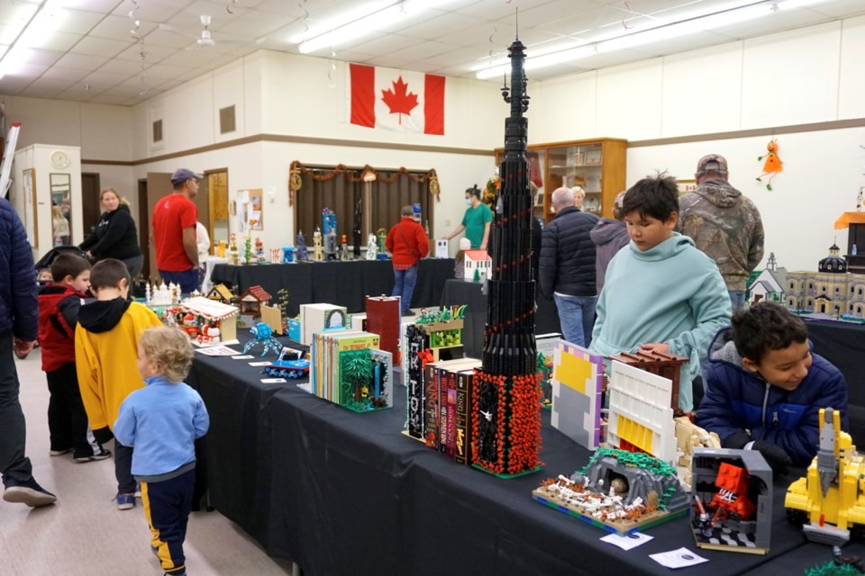 Around 500 people stopped by the Brickery: A Gallery of Lego Creations on Saturday.                                