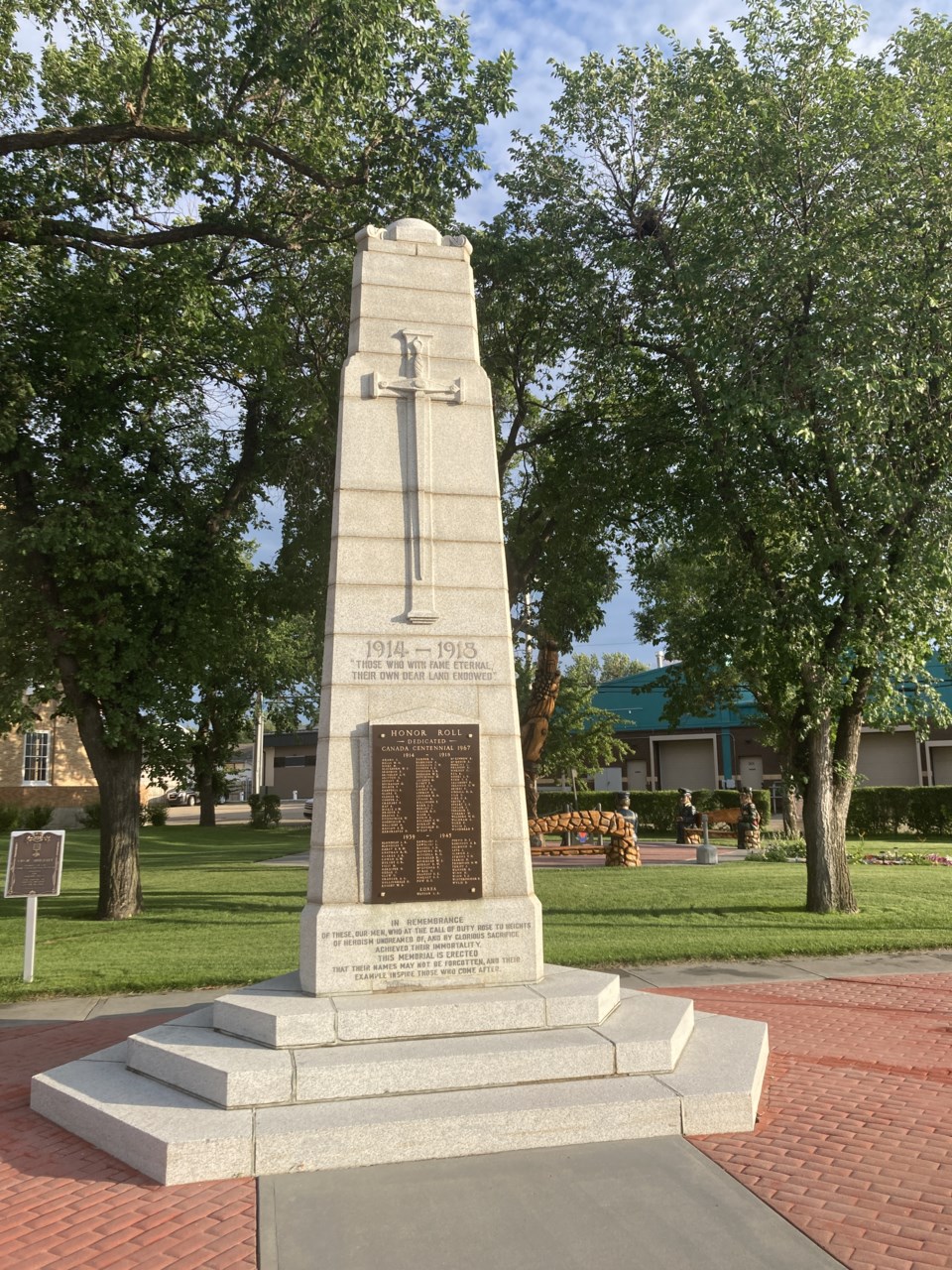 Estevan cenotaph 2022