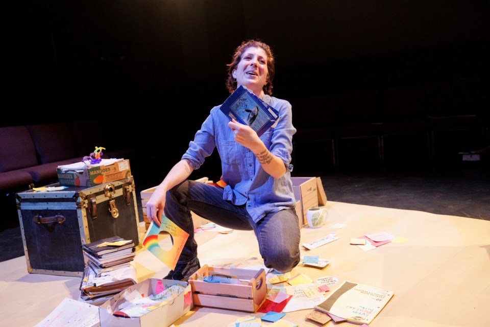 Elizabeth Nepjuk in Burnt Thicket Theatre’s ‘Every Brilliant Thing’.
