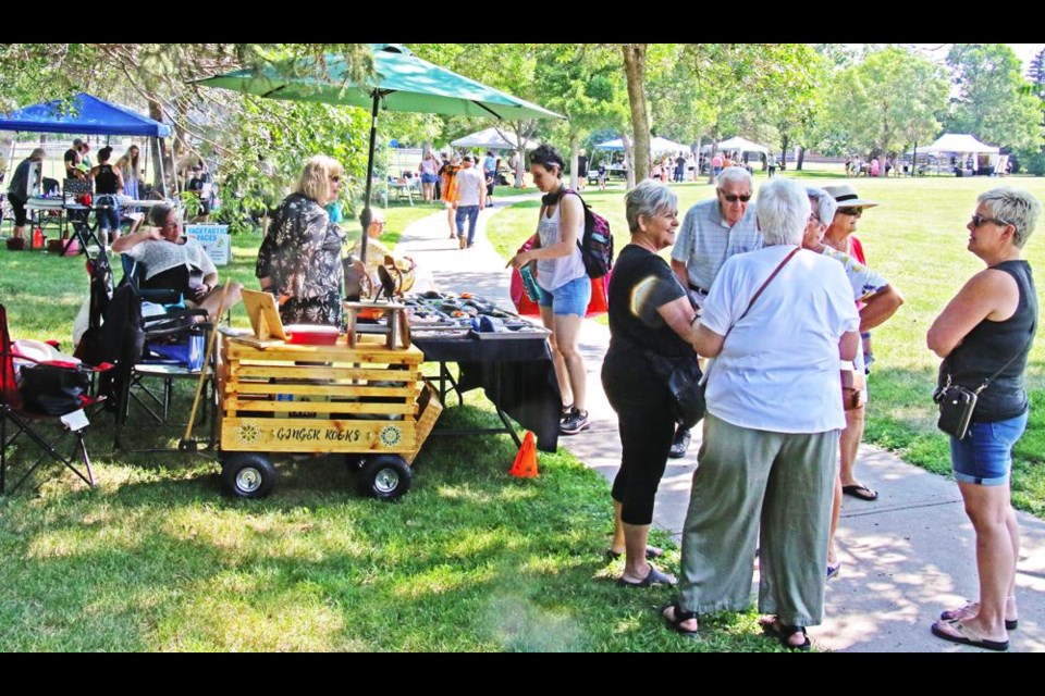 Jubilee Park was the location for Gifted, the summer art market hosted by the Weyburn Arts Council on Saturday.