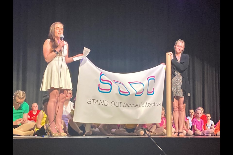 New owner Courtney Smith along with Revolution Dance Studio owner Lynsey Strus announce the new ownership and new name of Unity's dance studio.