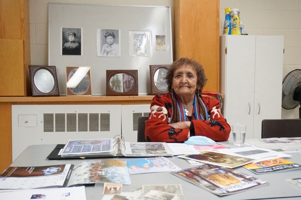 Métis elder Joanna Blondeau Potyondi shared her family history.