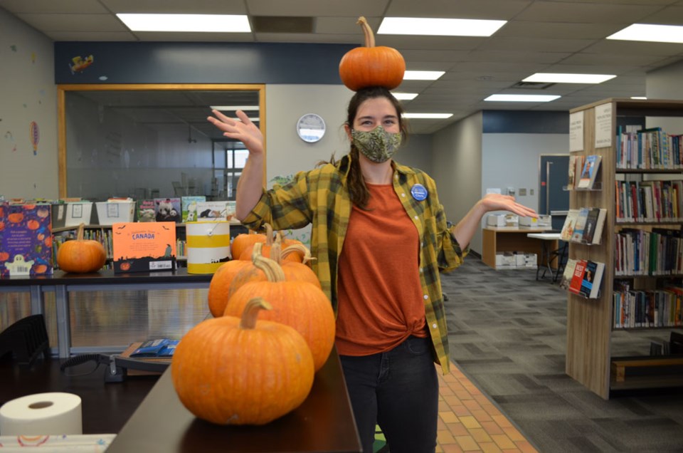 Kipling Library pumpkins