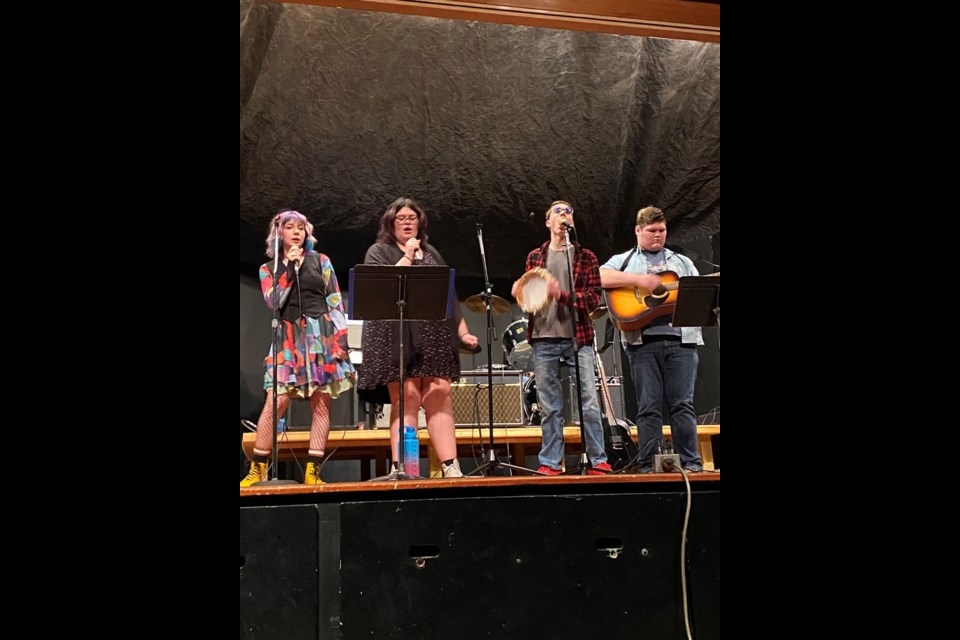 Ivy Walford, Keely Olfert, Tristan Frenette and Cole Ostrowski were part of the performances put on for the public at Luseland School as part of the extracurricular activity known as Jam Club.