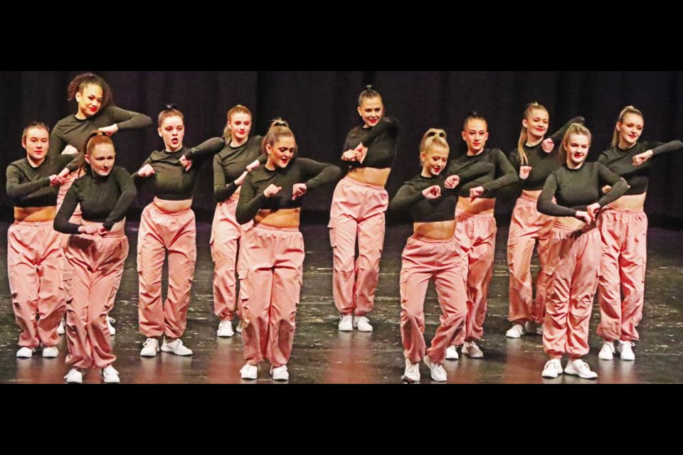 The recital for Marley's Dance Effex began with this senior hip hop number, "Bops", on Saturday.