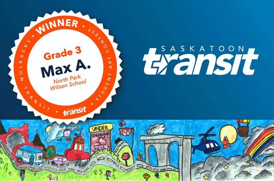 The winning by Max A., a Grade 3 student at North Park Wilson School.