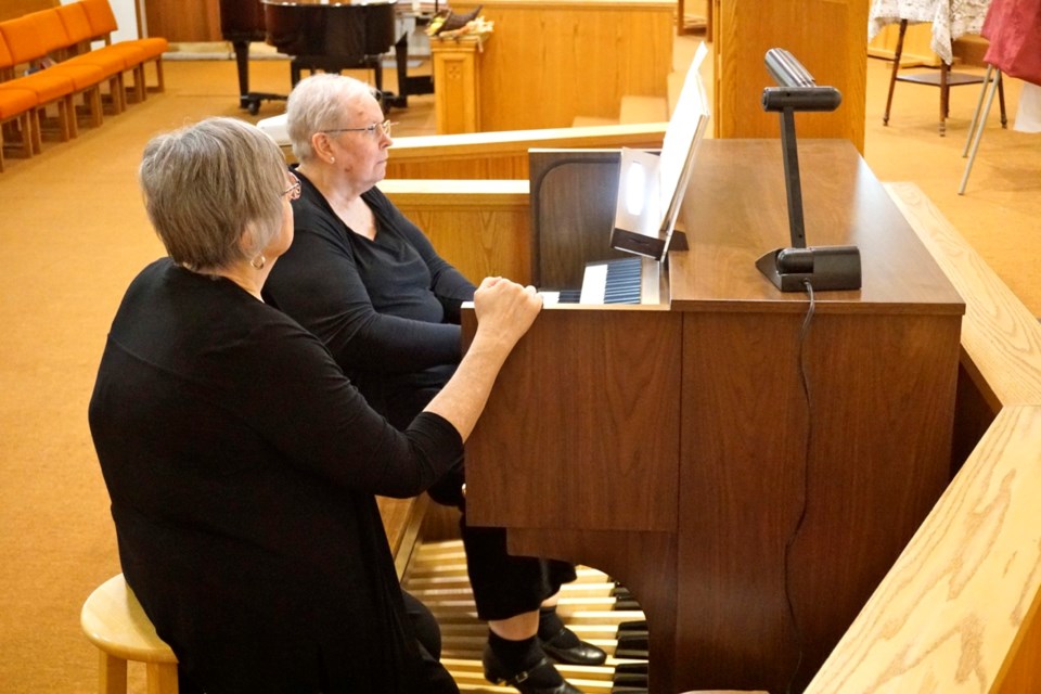 Sandra Young Tangjerd played St. Paul's United Church's new organ during a recital on Sunday.                               