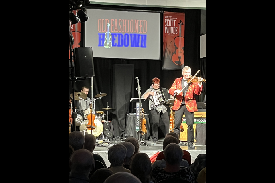 Scott Woods and his band opened with a toe-tapping fiddle tune at the Old Fashioned Hoedown on May 13 in Rama.