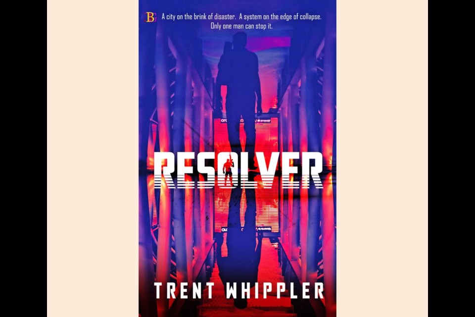 This is the book cover for Trent Whippler's novel, Resolver, set to be out in mid-February