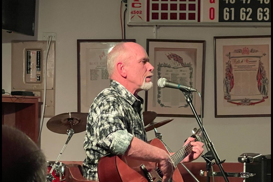 Chad Staples performed at the Oxbow branch of the Royal Canadian Legion last Thursday night. 