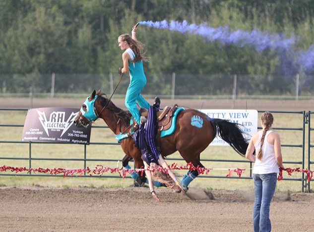 Canora and area spectators saw plenty of excitement during Ag Days on Aug 26-27. The Truco Trick Riders amazed the crowds, as Shayda King and Jordana White showed off their athleticism and riding skills. 