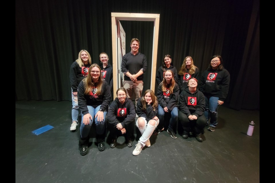 UCHS drama team fine-tunes their performance, The Candidate, for Regional Drama Festival, presenting two public performances March 26 and 27.