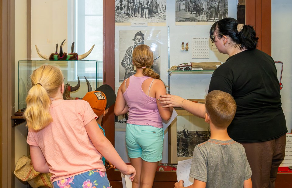 Fred Light Museum hosted a day camp July 8, inviting participants to a Scavenger Hunt and Storm in a Jar activities. The camp was open to ages six to 12. Children are given hints on where to find the First Nations warrior.