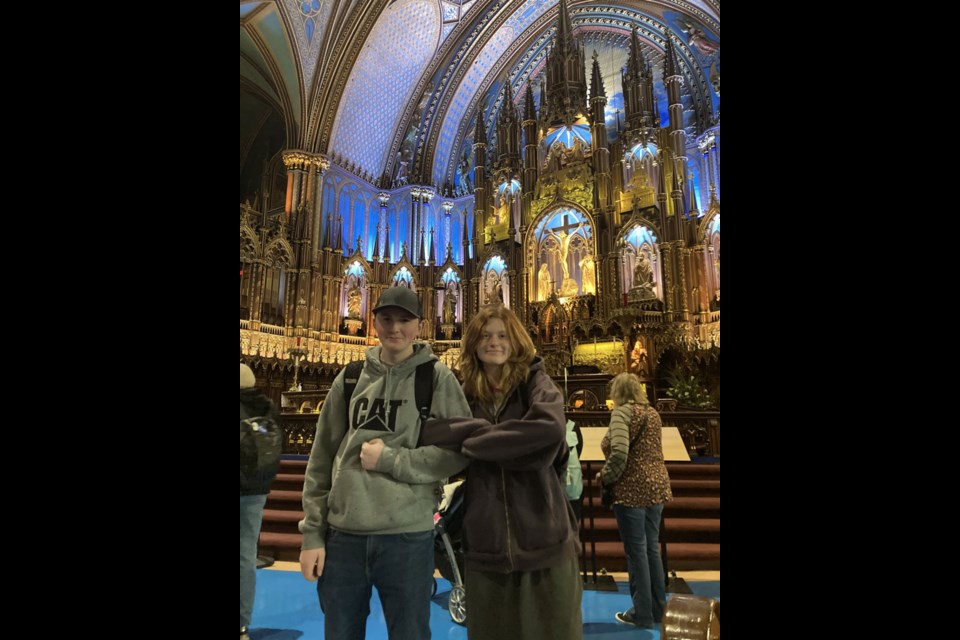 Notre Dame Basilica was one of the highlights for Luseland students touring in Montreal.