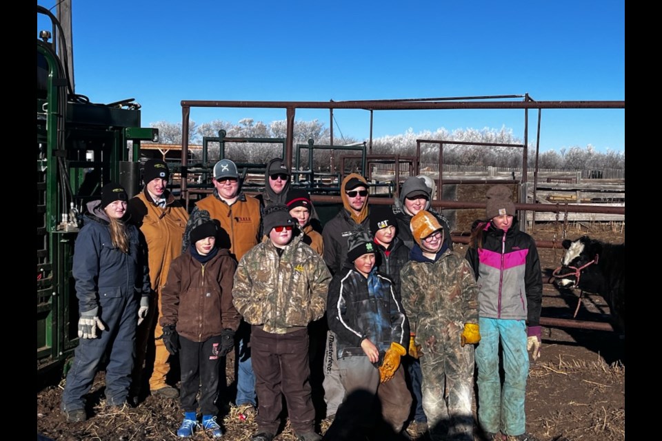 Senlac Multiple 4-H Club at weigh day, which kicks off the Beef Project each year.