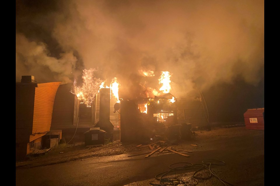 A fire broke out at the Moosehead Inn on Friday night, destroying the popular nightclub and restaurant. 