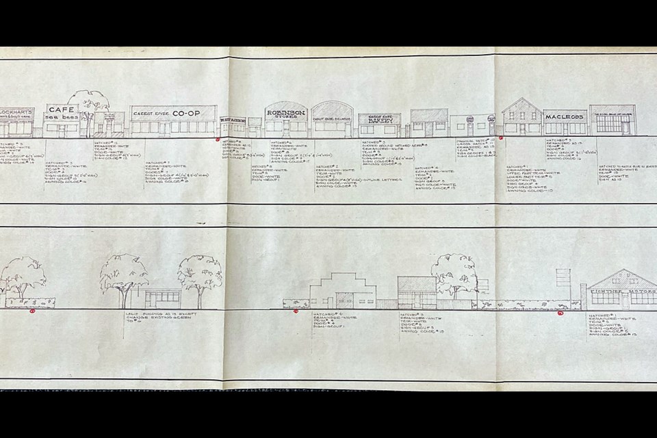 The exterior elevation drawing found in the Carrot River town office over February.