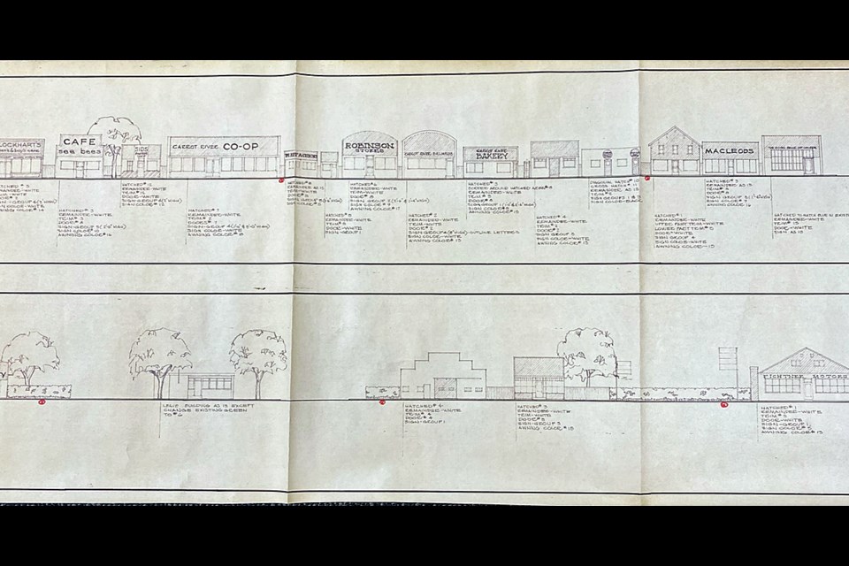 The exterior elevation drawing found in the Carrot River town office over February.