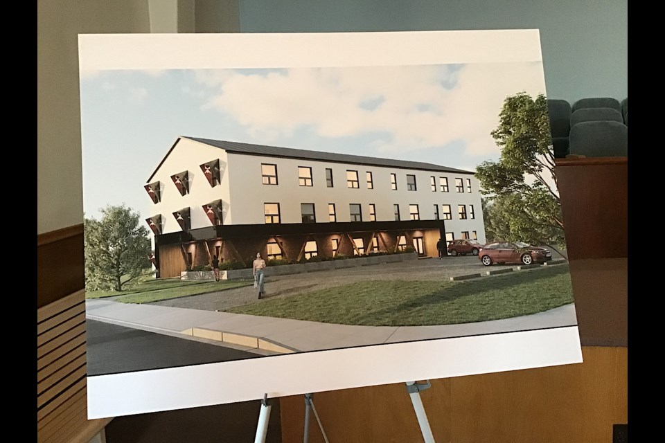 A look at the design of the finished Home Fire complex when it is completed later this summer.