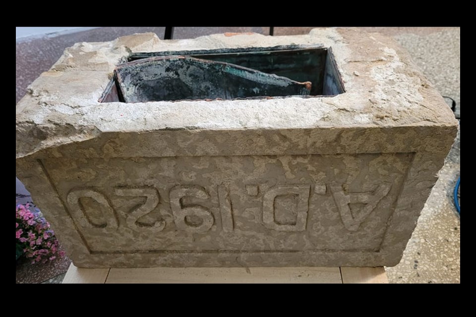 The time capsule discovered at Kerrobert Courthouse has now been opened and members of the Kerrobert Courthouse Restoration Society say they will refill a new time capsule and reseal it for the next generation, once the steps restoration project is near a completion point.