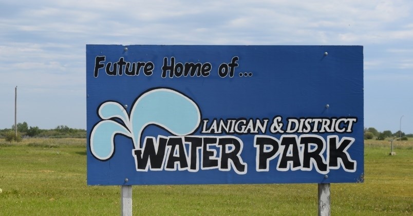 Lanigan Water Park Construction Sign