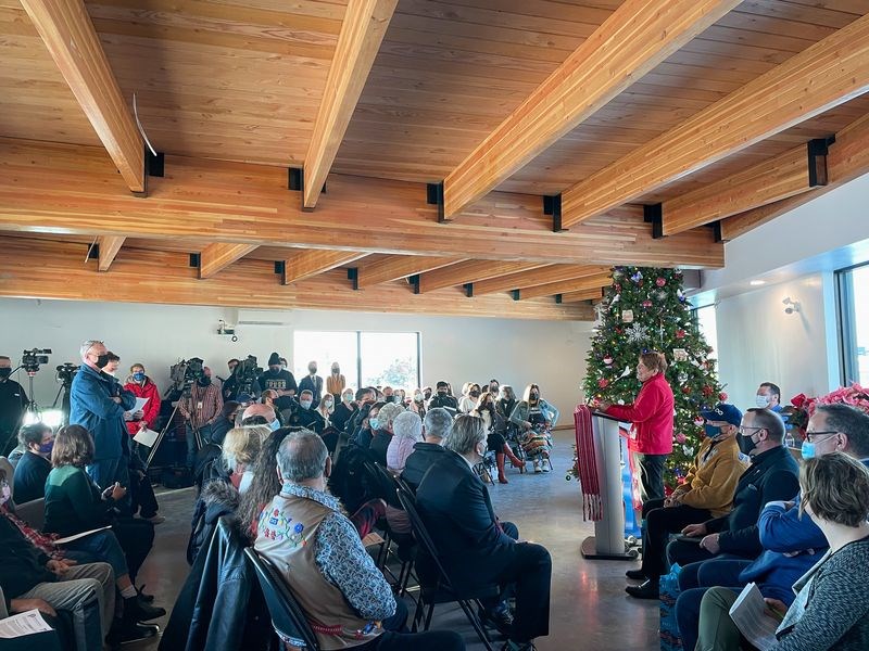 December 3 was the grand opening of the Central Urban Métis Federation Inc. Round Prairie Elders' Lodge. It was a packed house as guests got their first look at this incredible building.