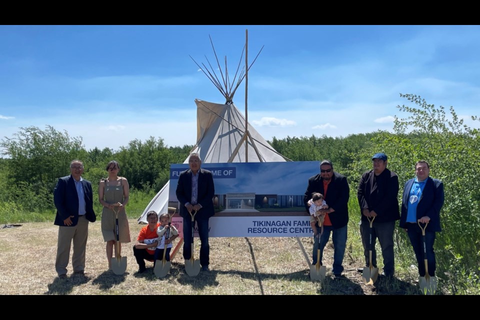 Chief, council and community members of Kinistin Saulteaux Nation broke ground of the new Tikinagan Family Resource Centre on June 30. The project is expected to be compete in September.
