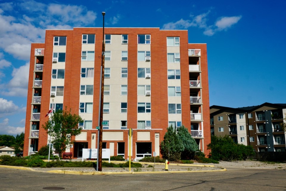 Trinity Tower, located on Second Street in Estevan, has 52 suites for seniors.