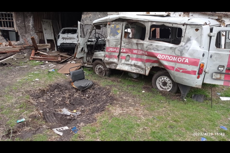 Daily bombings in Ukraine have left roads, buildings and vehicles badly damaged