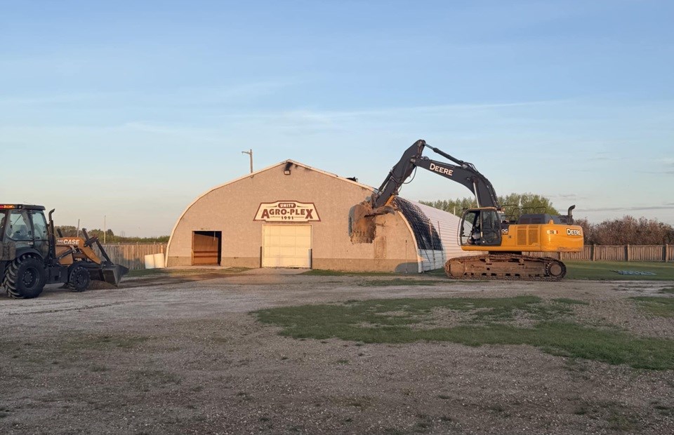 On the early morning of May 24, the Agro-Plex in Unity saw dawn one last time.