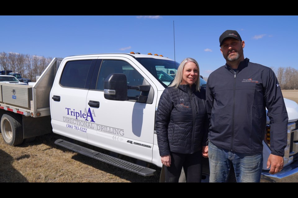 Brook and Vanessa Andres owners of Triple A Directional Drilling.