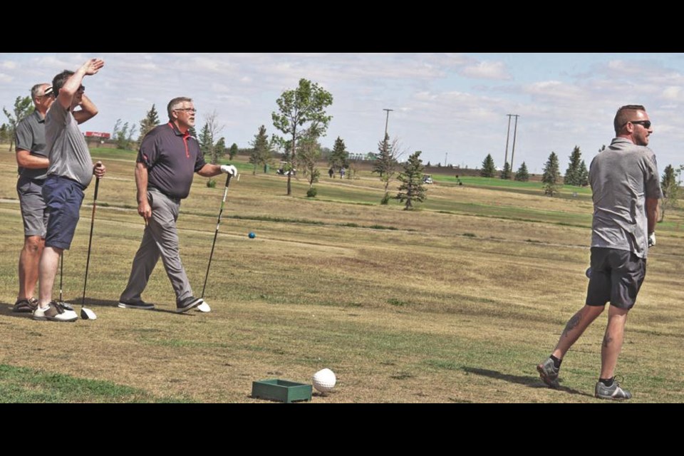 A foursome from Barber Motors took part in last year's Chamber golf tournament.