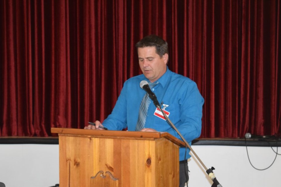 Gateway Co-op General Manager Brad Chambers spoke to members at the annual meetings held in Sturgis, Buchanan and Canora.
