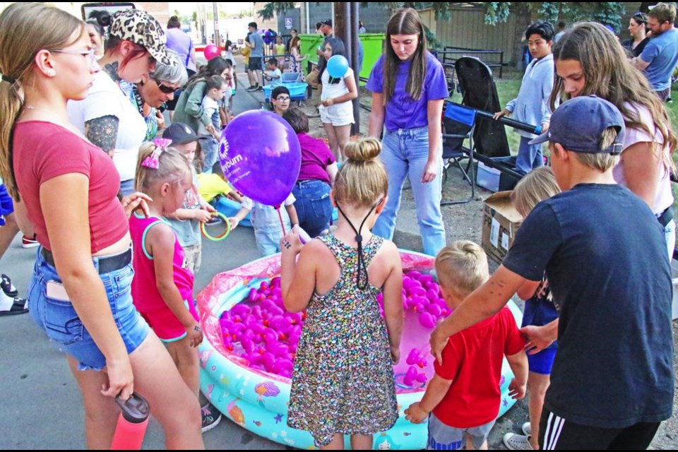Carnival games, prizes and activities were available for families at the Weyburn Credit. Union's community barbecue, along with music by Karissa Hoffart, and a movie.
