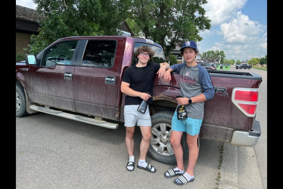 Kolten Isaacs, left, and Blake Andrist are eager to serve the community through their business Detailing on Demand. 