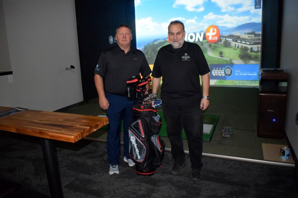 Rob Peloquin, left, and Pete Sereggela are the owners of Global Golf Plus, which is located in the Estevan Market Mall.