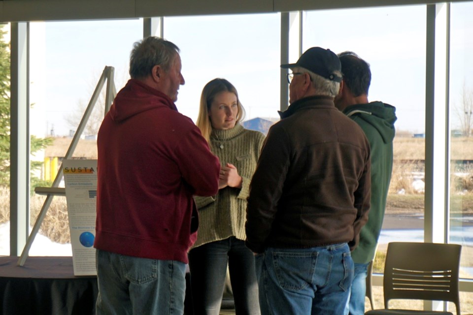 Estevan residents attended the open house at 鶹Ƶeast College's Estevan campus Monday night to learn more about the proposed Estevan Renewable Energy Park.                               