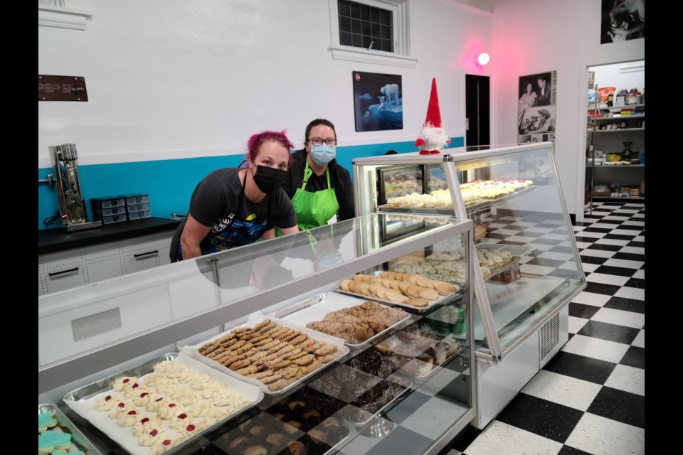 Opening day was a busy one for owner/operator, Jen Belcher, and employee Jackie Thompson, at the new bakery in Unity.