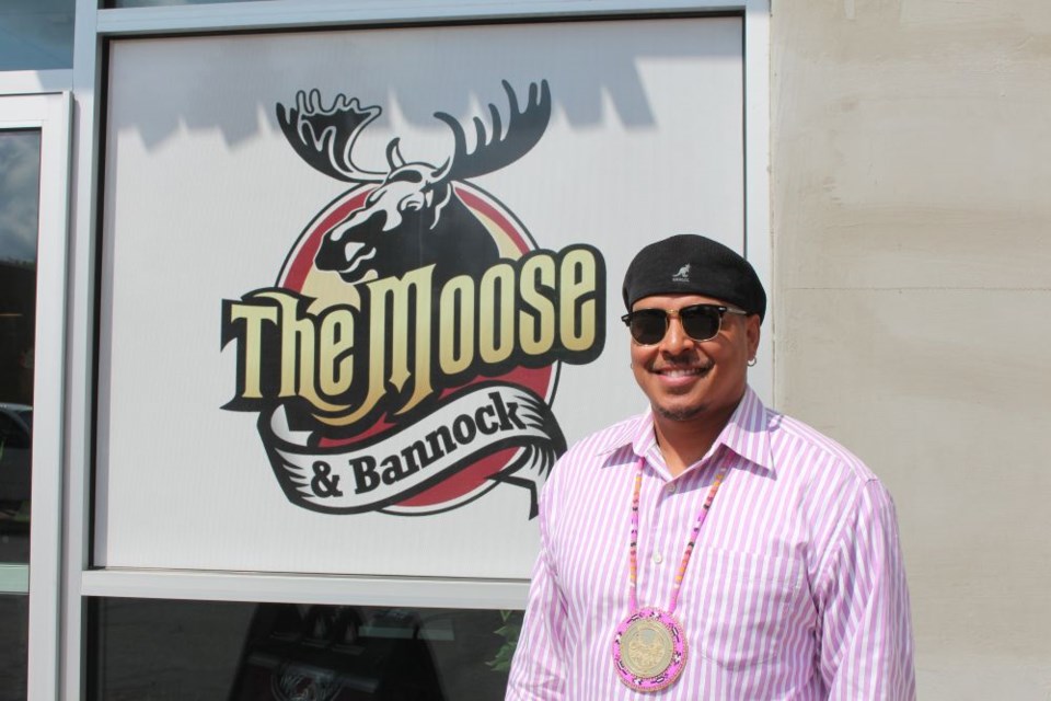 Nathan Kaye, interim CEO of Zagime Management Authority Ltd, pictured here outside the Moose and Bannock in Yorkton.
