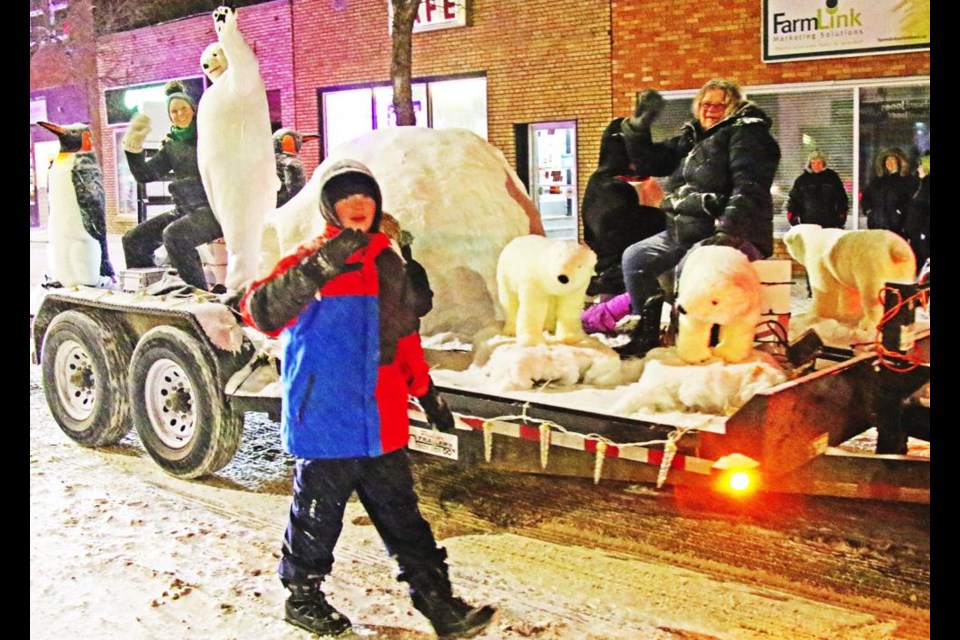 Archive: A float entered by the Weyburn CMHA centre in the Parade of Lights, hosted by the Weyburn Chamber of Commerce.