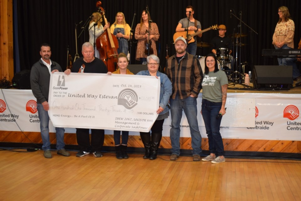 SaskPower's employees and corporation had the donation that pushed the United Way Estevan past its goal. 