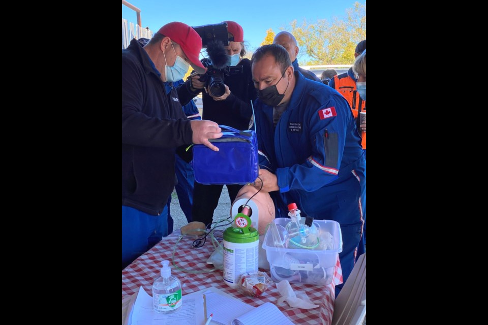  Ryan Saxon, alongside other participants and STARS paramedics, had to take on challenges during the Rescue in the Prairie fundraiser.