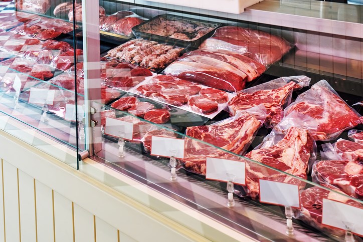 supermarket meat counter