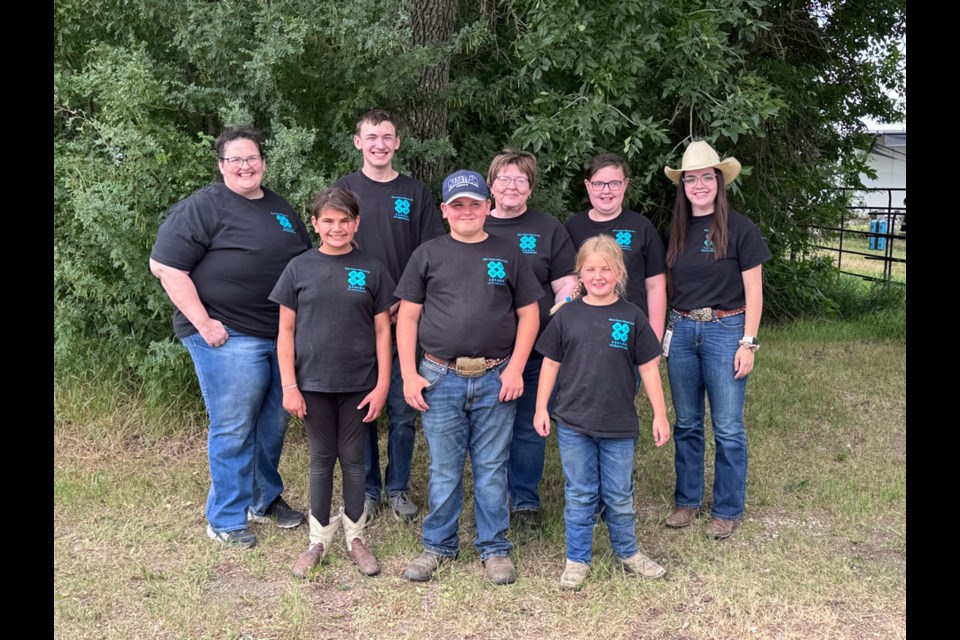 Back row - Pamela Bartlett, Eli Bartlett, Myrna Babbings, Abby Bartlett and McKenzie Lovell. Front row - Aniya Douglas, Paden Hitchens and Emery Hitchens.