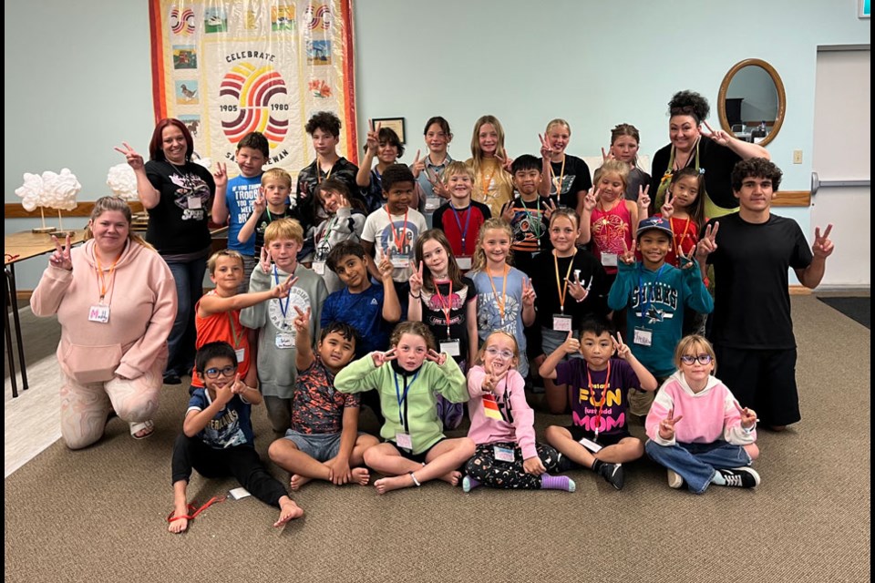 The ‘teachers’ and ‘artists’ of the Art Adventure Camp. 